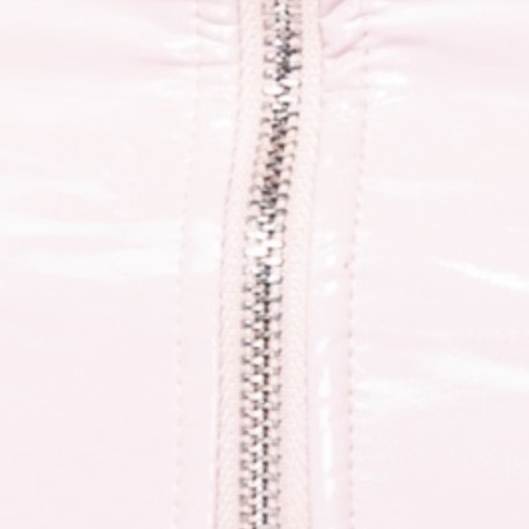 VINYL MINI SHIRT, FULL ZIPPER, VARIOUS SIZES - Picture 5 of 7